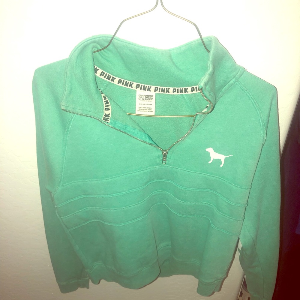 Teal Victoria Secret half zip up!